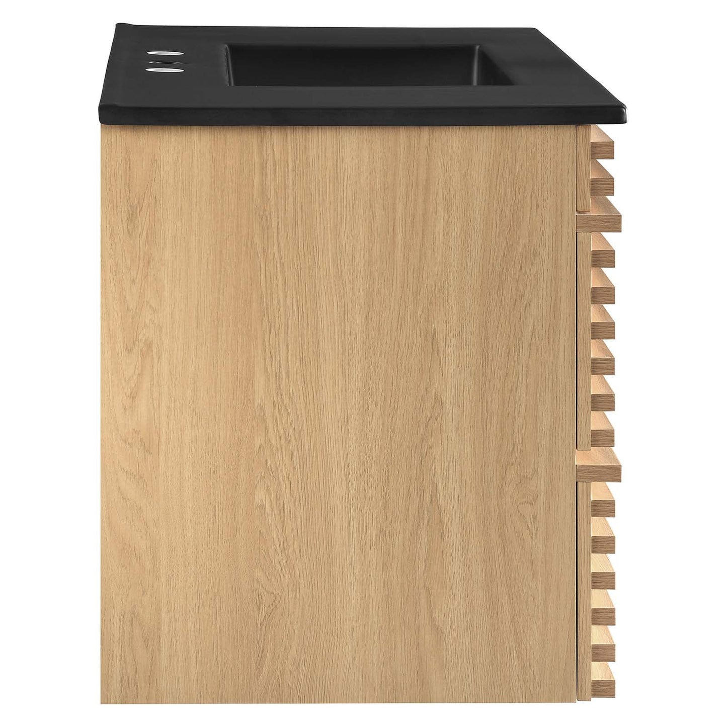 Render 36" Wall-Mount Bathroom Vanity Oak Black EEI-5395-OAK-BLK