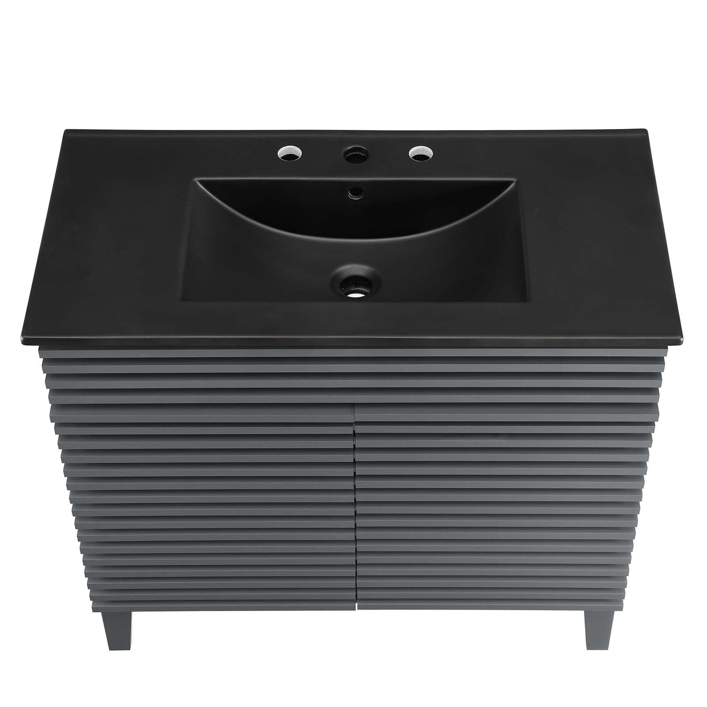 Render 36" Bathroom Vanity Gray Black EEI-5396-GRY-BLK