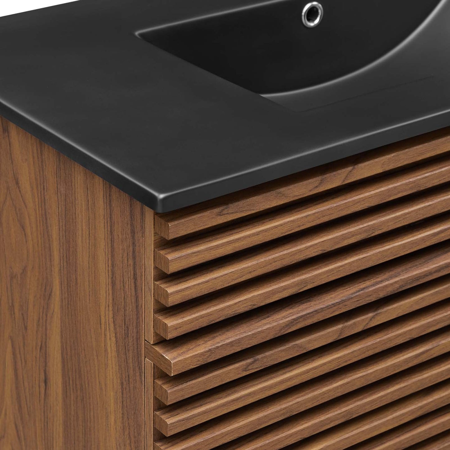 Render 36" Bathroom Vanity Walnut Black EEI-5396-WAL-BLK