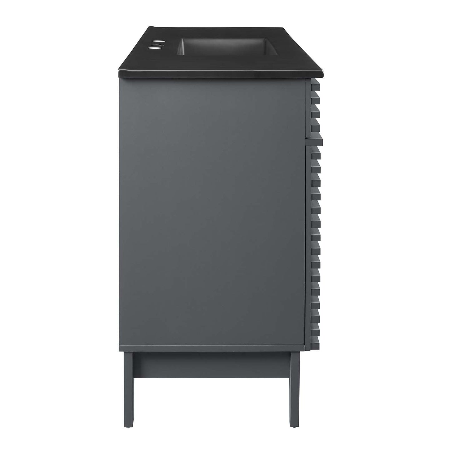 Render 48" Single Sink Bathroom Vanity Gray Black EEI-5398-GRY-BLK