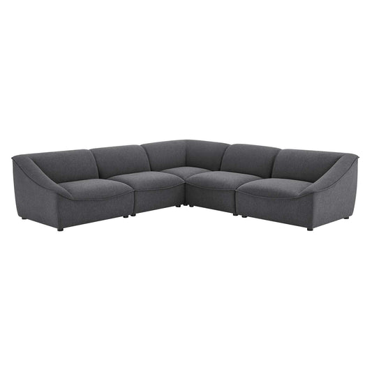 Comprise 5-Piece Sectional Sofa Charcoal EEI-5410-CHA