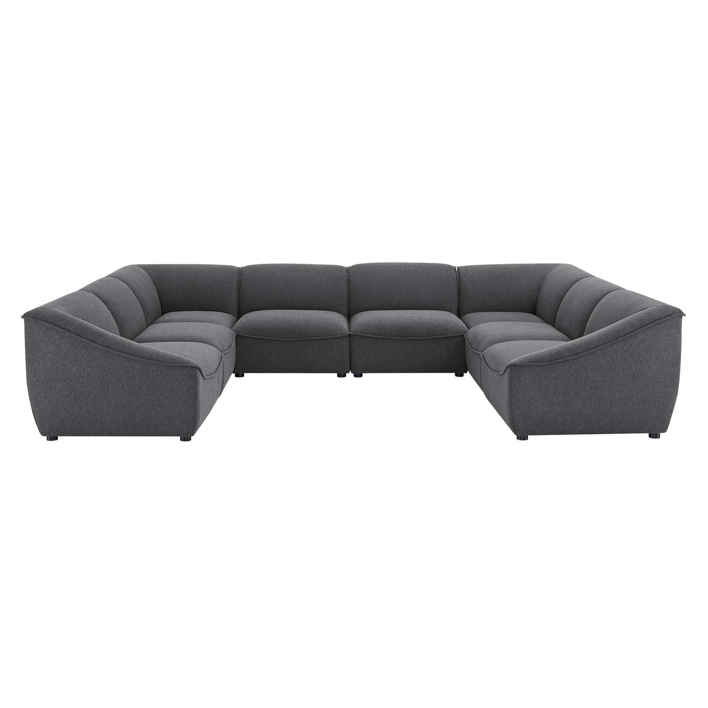 Comprise 8-Piece Sectional Sofa Charcoal EEI-5414-CHA