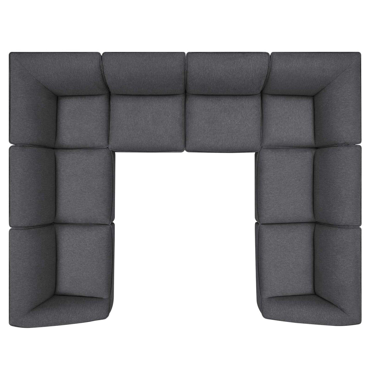 Comprise 8-Piece Sectional Sofa Charcoal EEI-5414-CHA