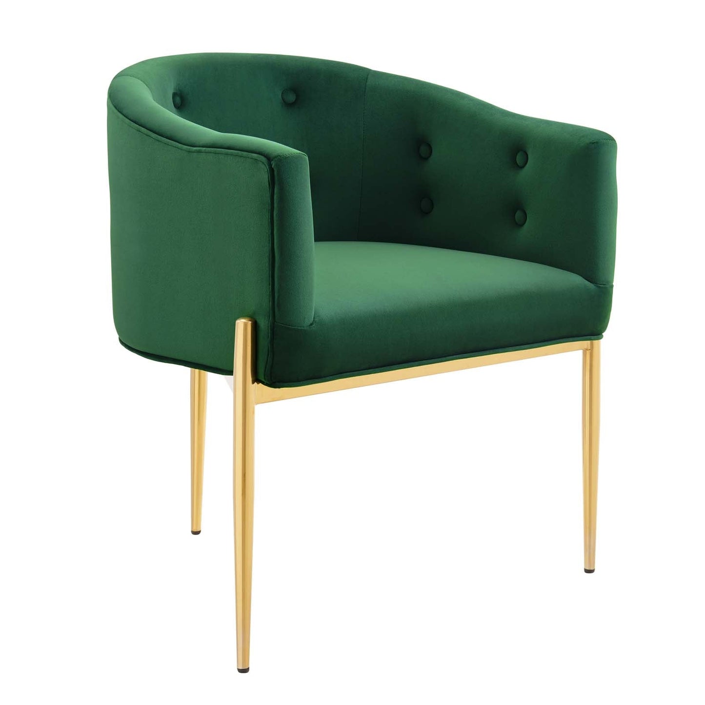 Savour Tufted Performance Velvet Accent Chairs - Set of 2 Emerald EEI-5415-EME