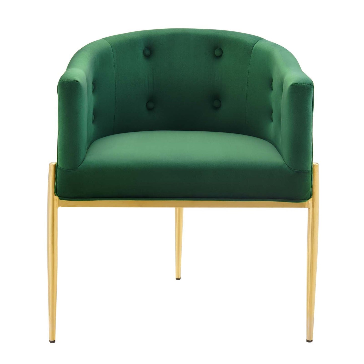 Savour Tufted Performance Velvet Accent Chairs - Set of 2 Emerald EEI-5415-EME