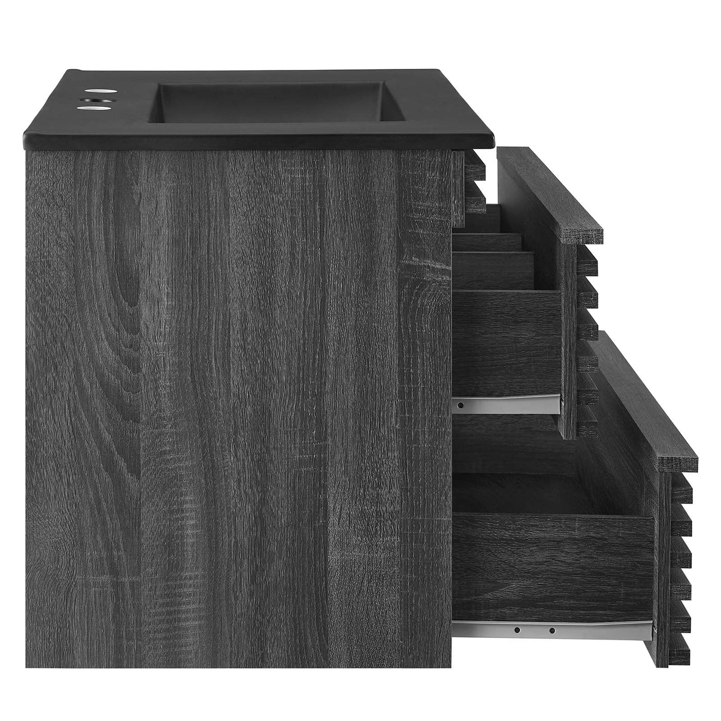 Render 30" Wall-Mount Bathroom Vanity Charcoal Black EEI-5417-CHA-BLK