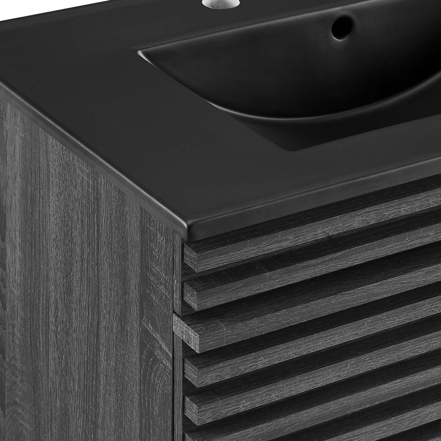 Render 30" Wall-Mount Bathroom Vanity Charcoal Black EEI-5417-CHA-BLK