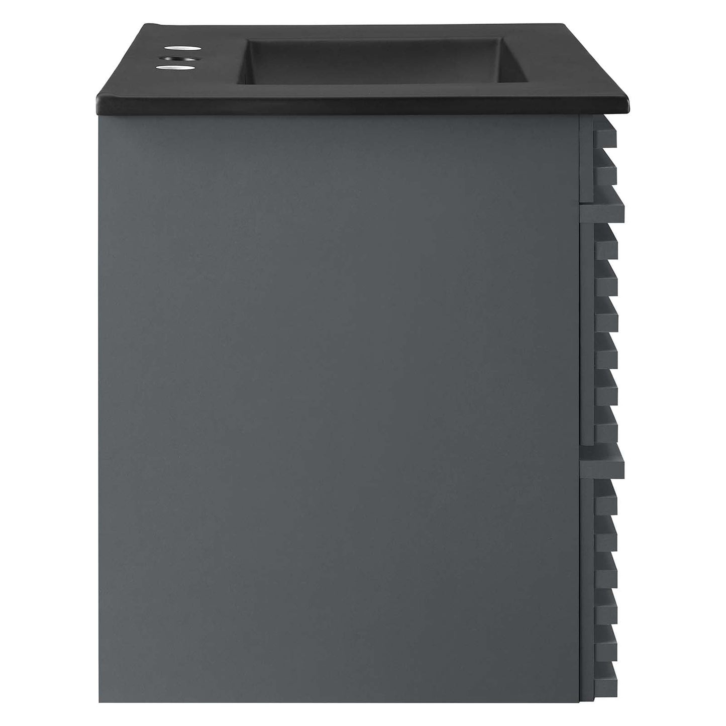 Render 30" Wall-Mount Bathroom Vanity Gray Black EEI-5417-GRY-BLK