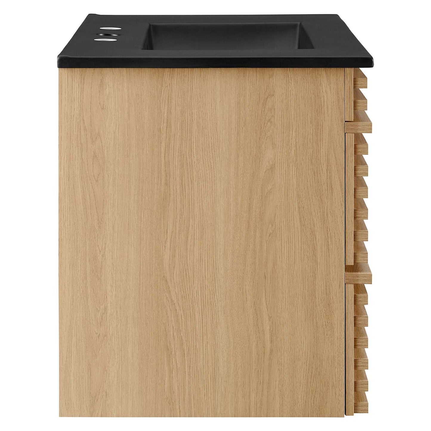 Render 30" Wall-Mount Bathroom Vanity Oak Black EEI-5417-OAK-BLK