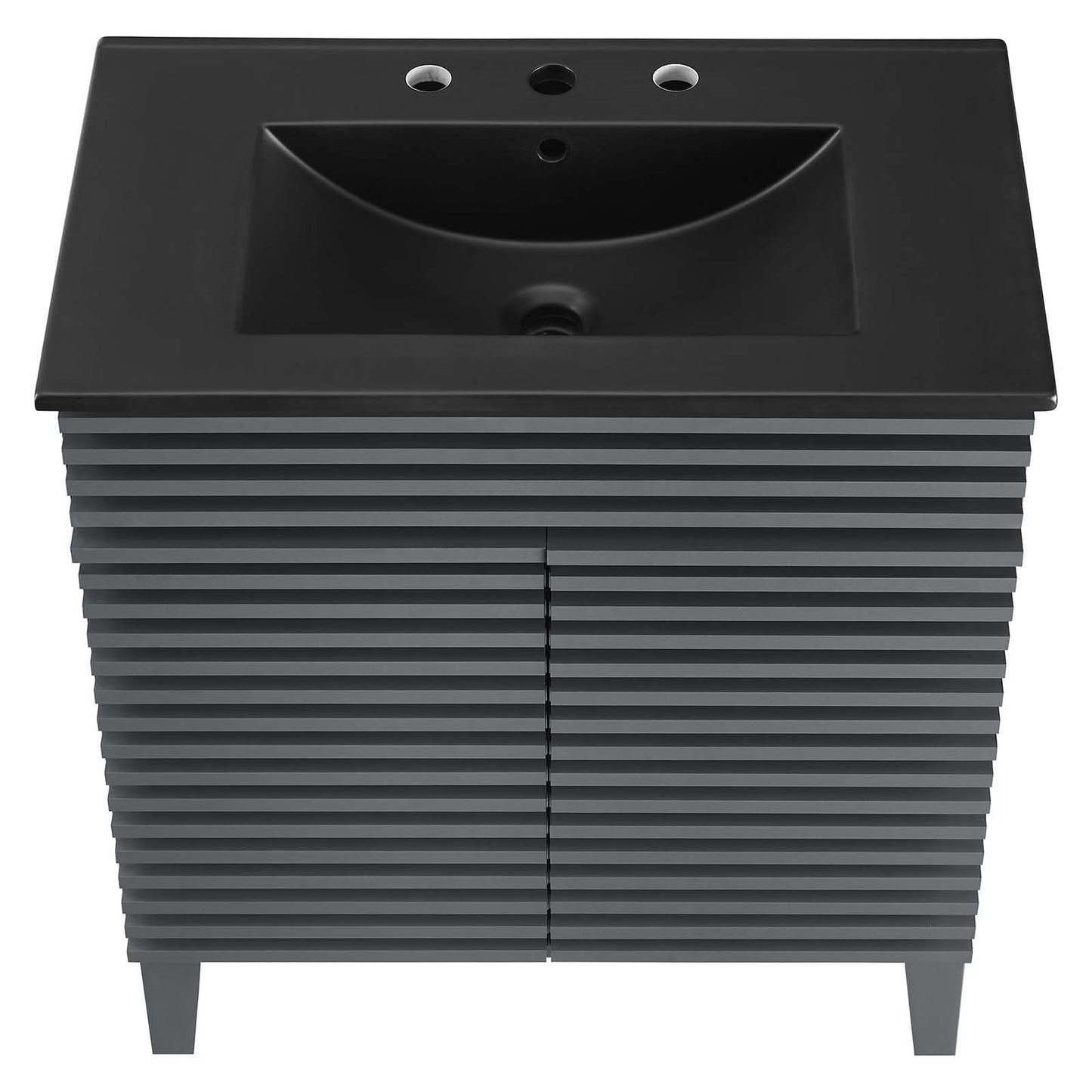 Render 30" Bathroom Vanity Gray Black EEI-5418-GRY-BLK