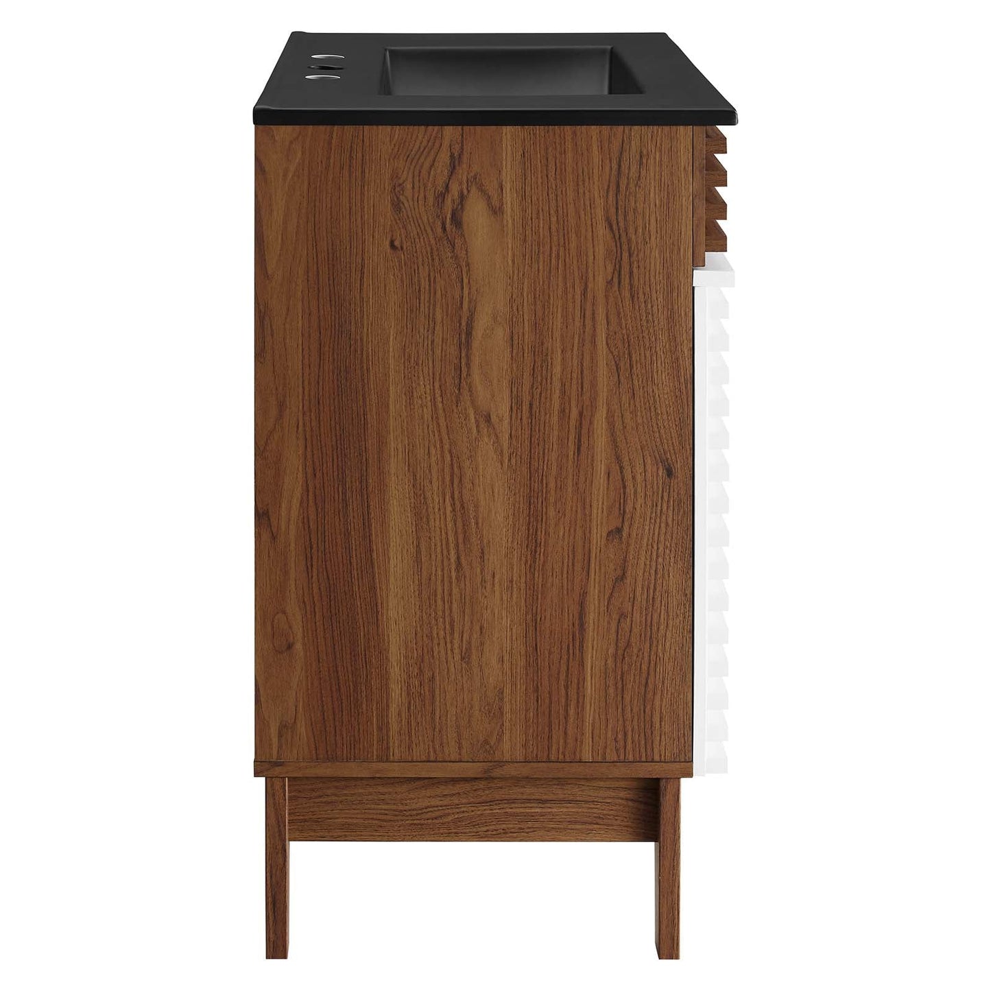 Render 30" Bathroom Vanity White Walnut Black EEI-5418-WHI-WAL-BLK