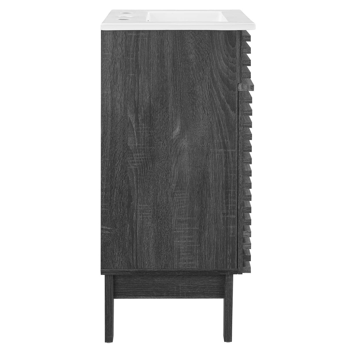 Render 18" Bathroom Vanity Cabinet Charcoal White EEI-5420-CHA-WHI