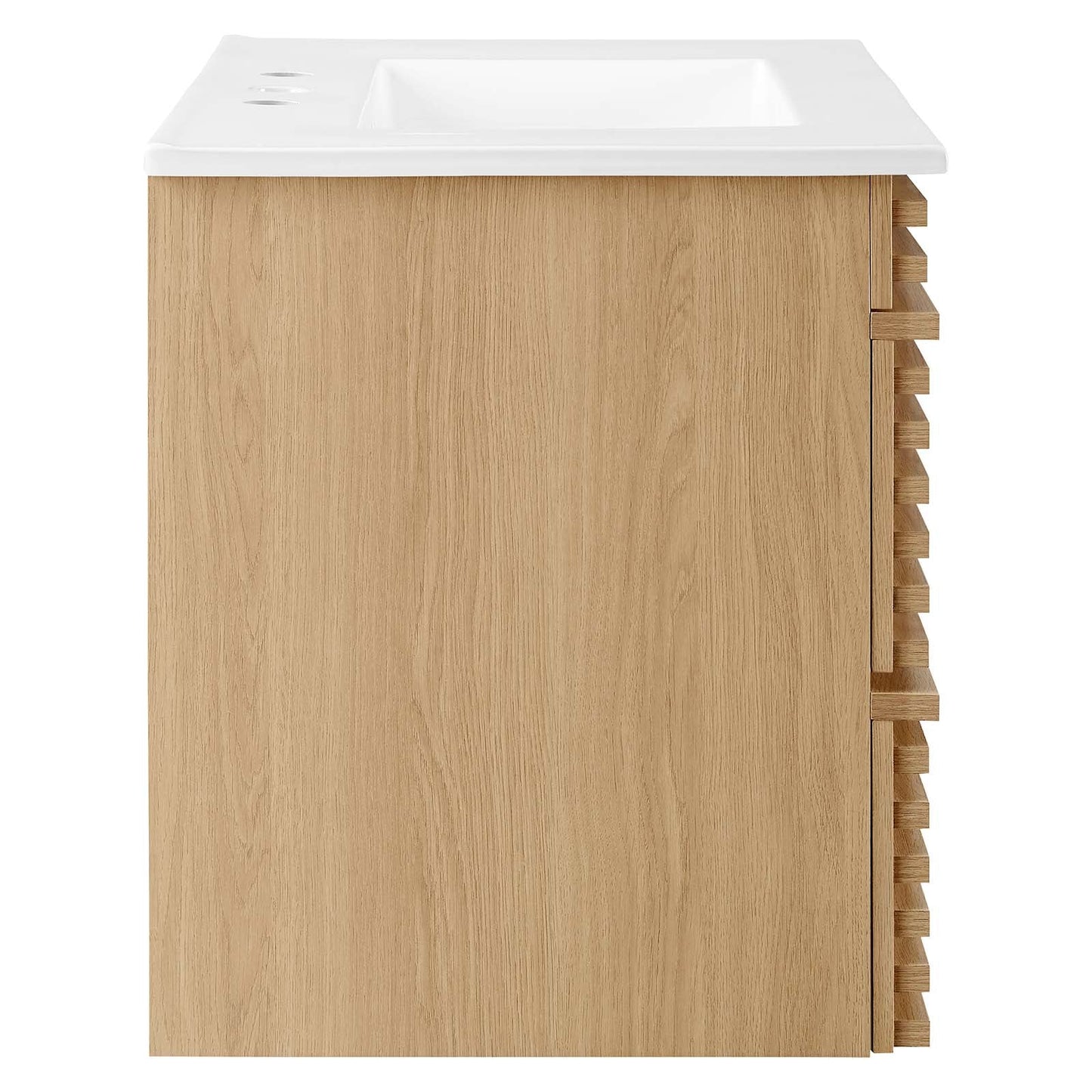 Render 30" Wall-Mount Bathroom Vanity Oak White EEI-5421-OAK-WHI