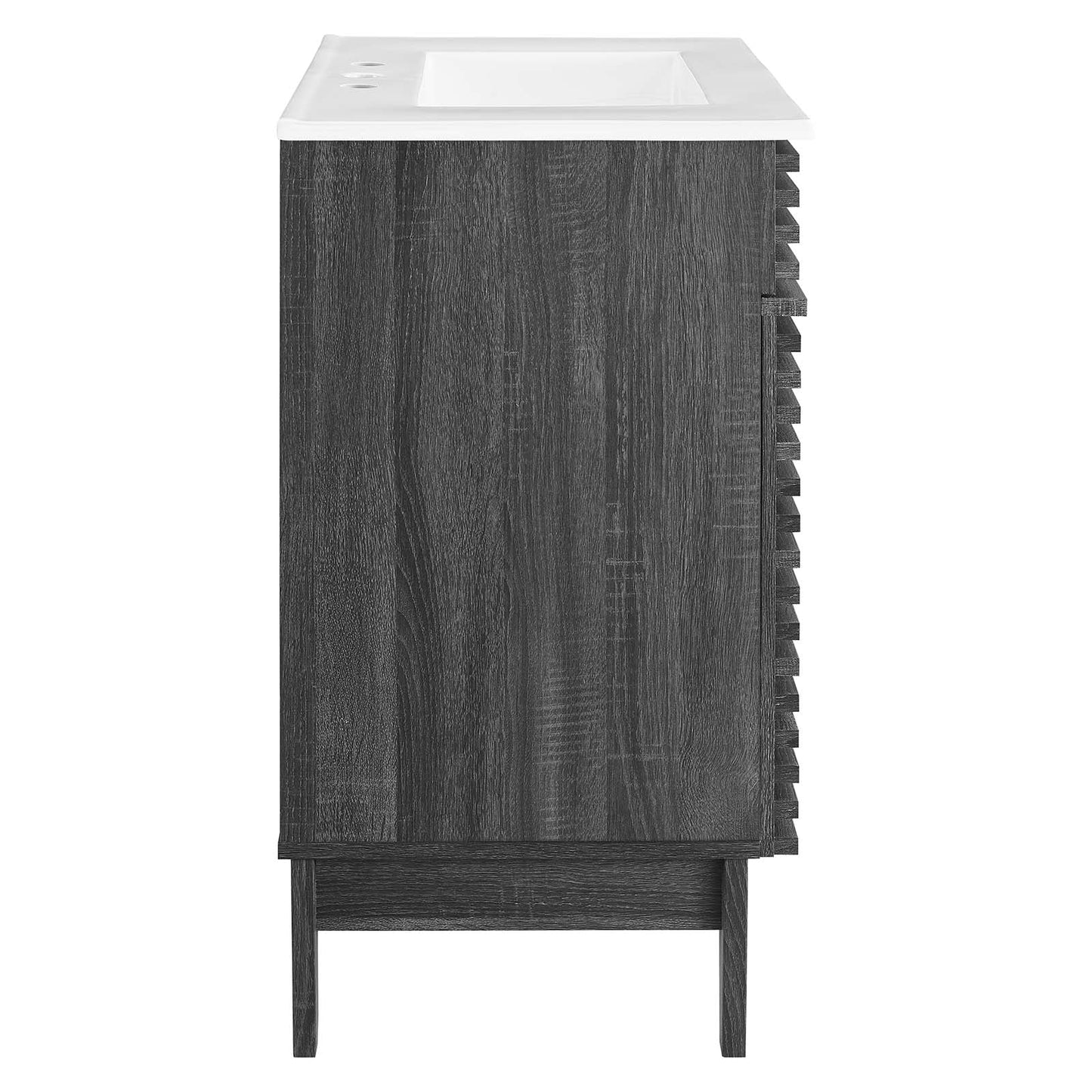 Render 30" Bathroom Vanity Cabinet Charcaol White EEI-5422-CHA-WHI