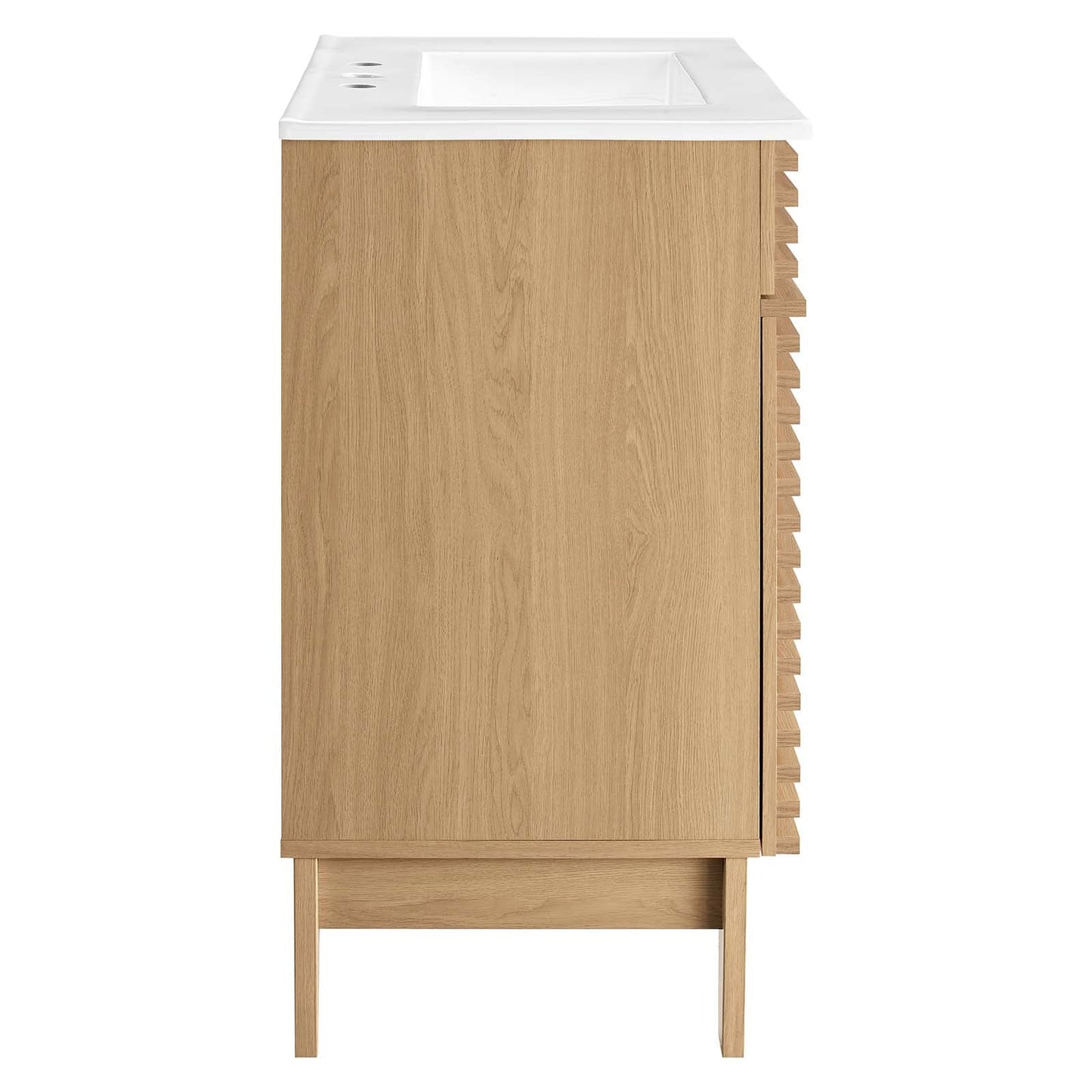 Render 30" Bathroom Vanity Cabinet Oak White EEI-5422-OAK-WHI