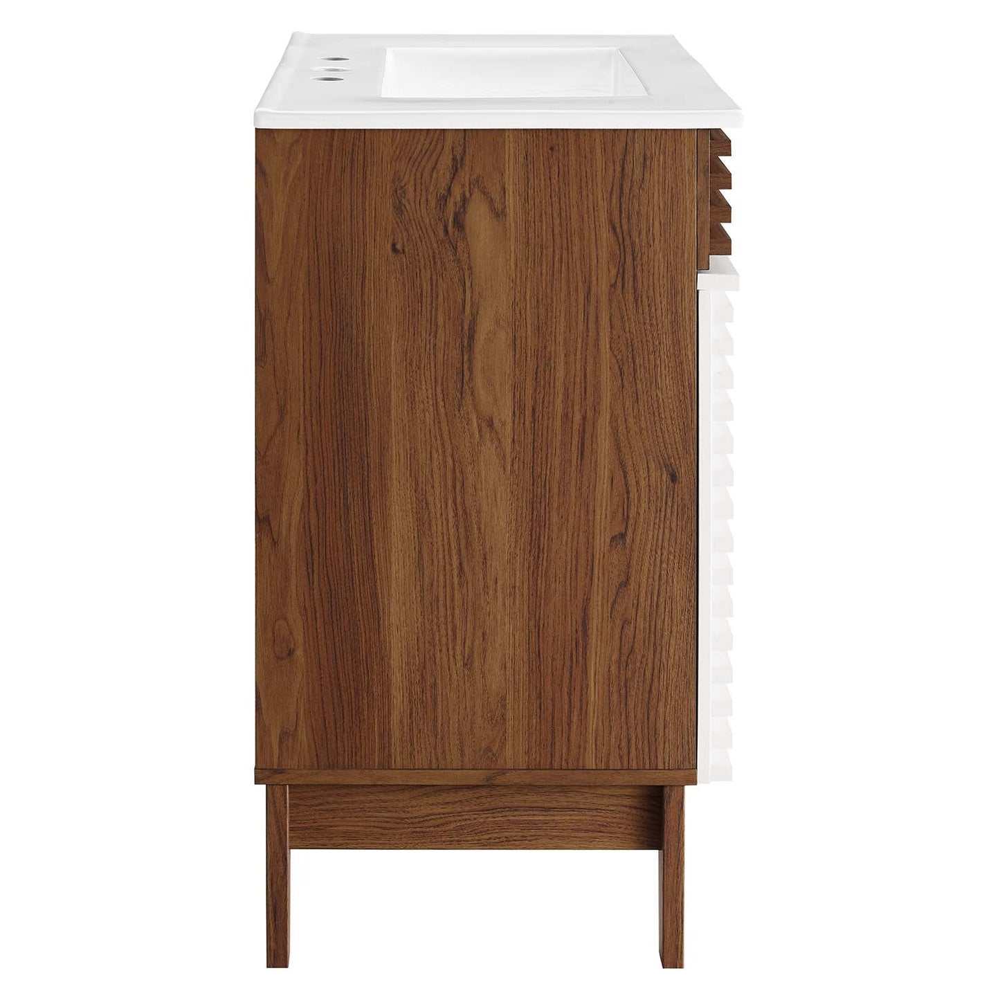 Render 30" Bathroom Vanity Cabinet White Walnut White EEI-5422-WHI-WAL-WHI