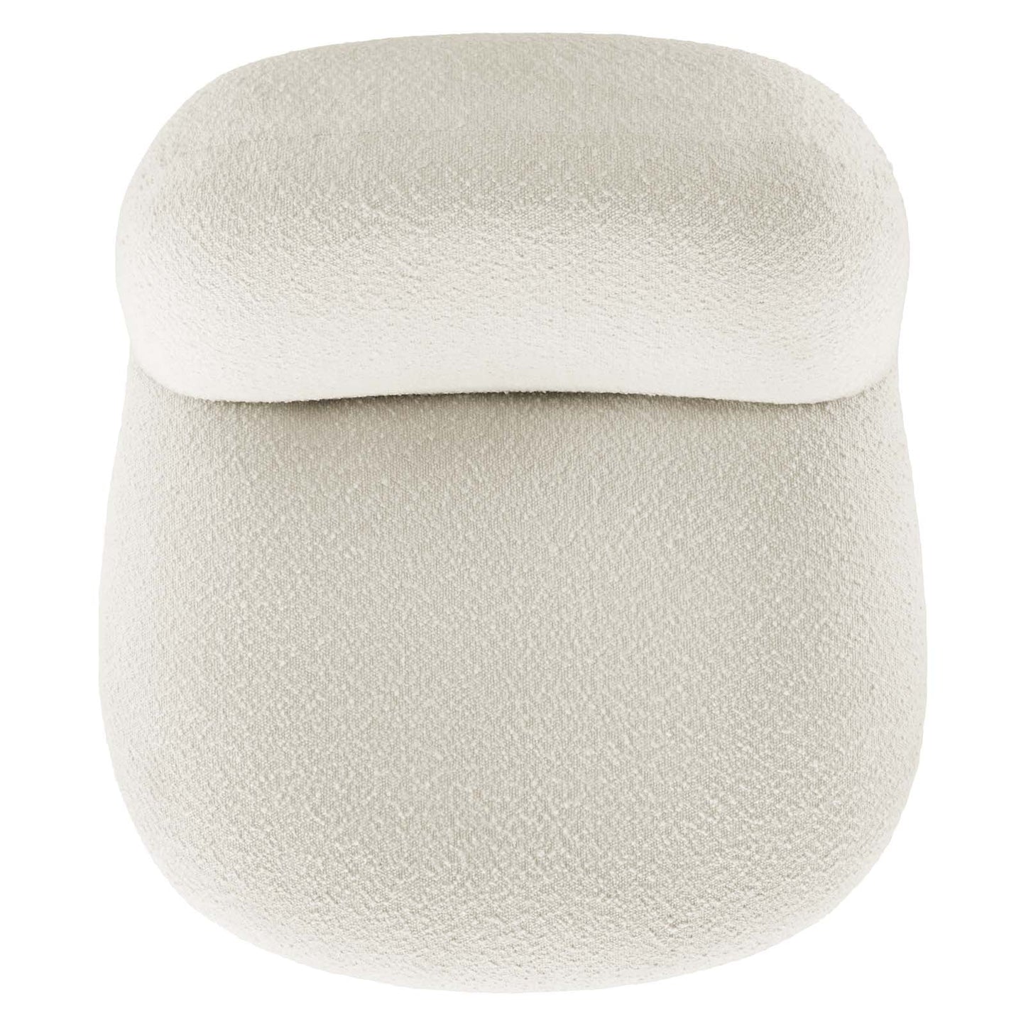 Kindred Boucle Upholstered Upholstered Fabric Swivel Chair Gold Ivory EEI-5485-GLD-IVO