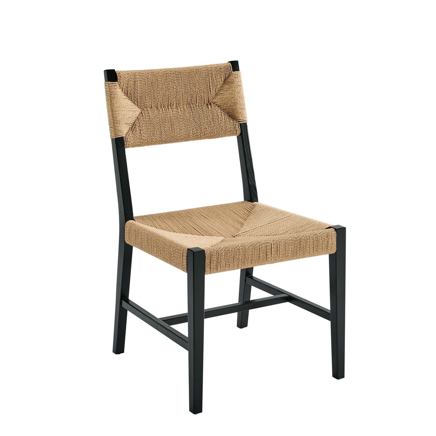 Bodie Wood Dining Chair Black Natural EEI-5489-BLK-NAT