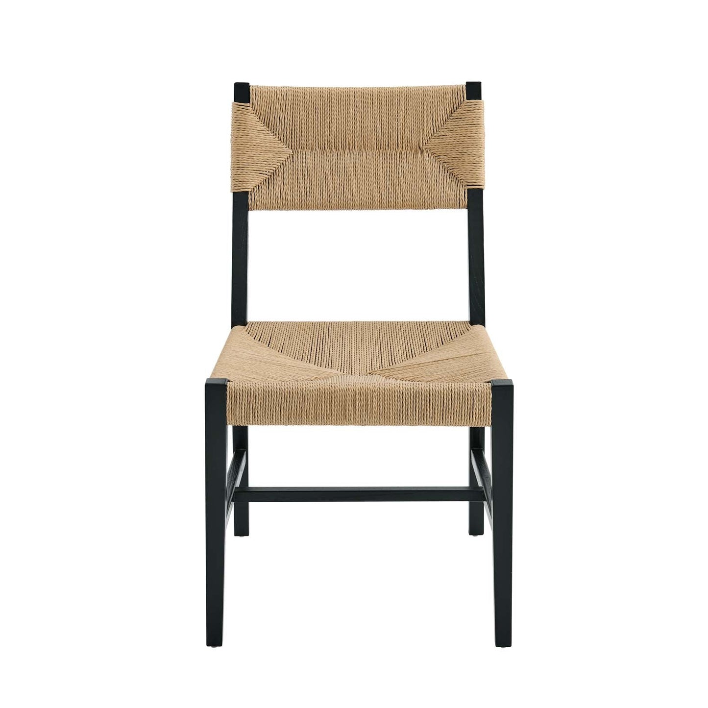 Bodie Wood Dining Chair Black Natural EEI-5489-BLK-NAT