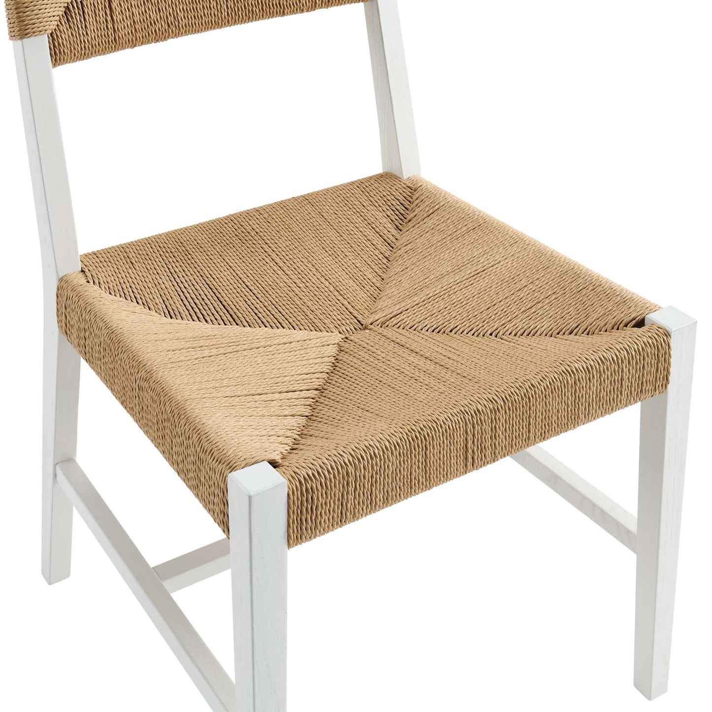 Bodie Wood Dining Chair White Natural EEI-5489-WHI-NAT