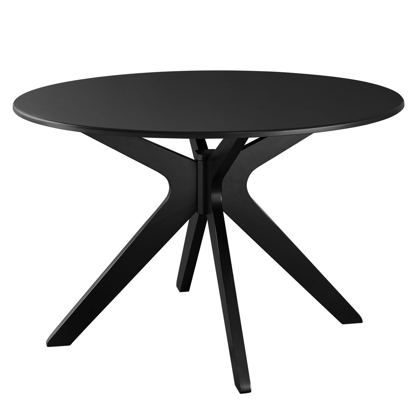 Traverse 47" Dining Table Black Black EEI-5510-BLK-BLK