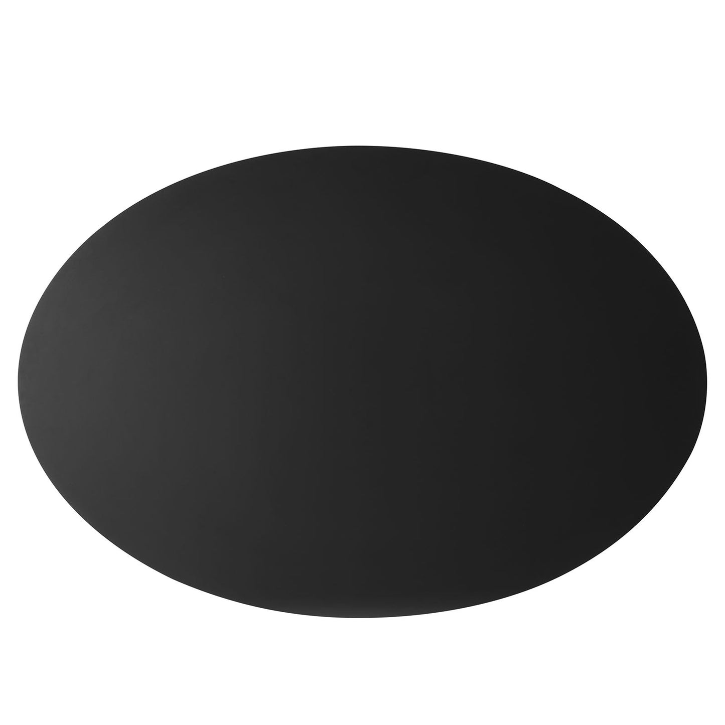 Traverse 63" Oval Dining Table Black Black EEI-5512-BLK-BLK