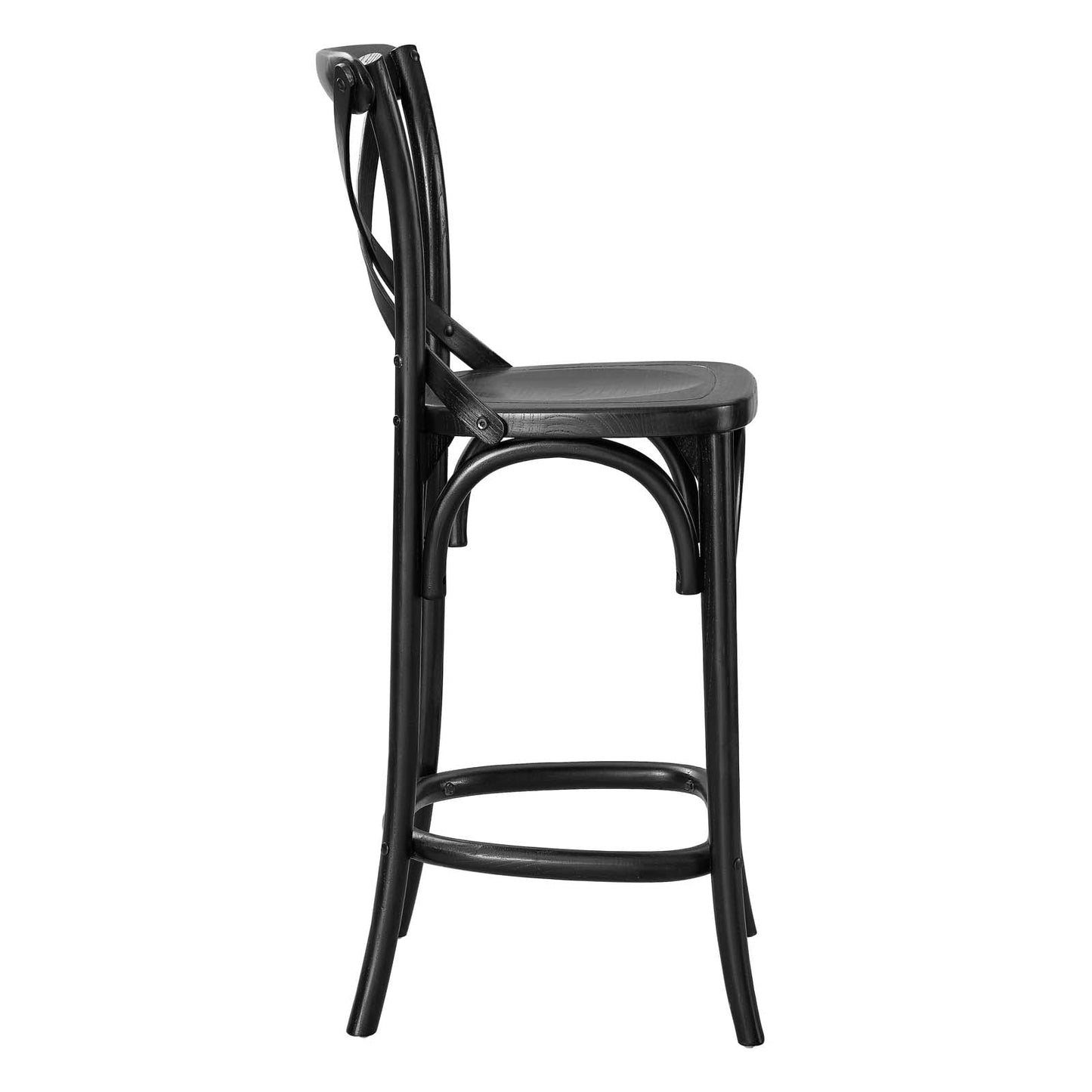 Gear Counter Stool Black EEI-5562-BLK