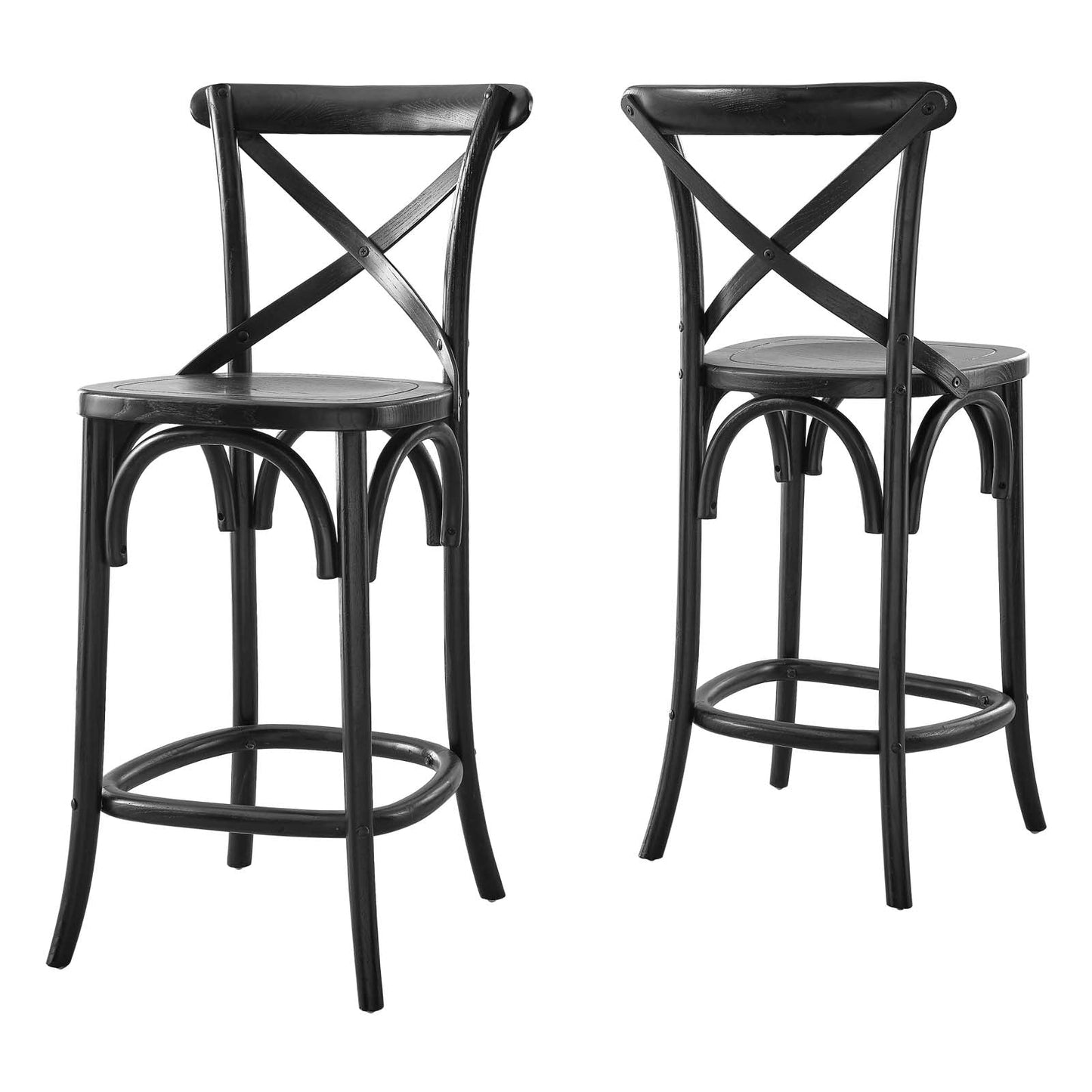 Gear Counter Stool Black EEI-5562-BLK