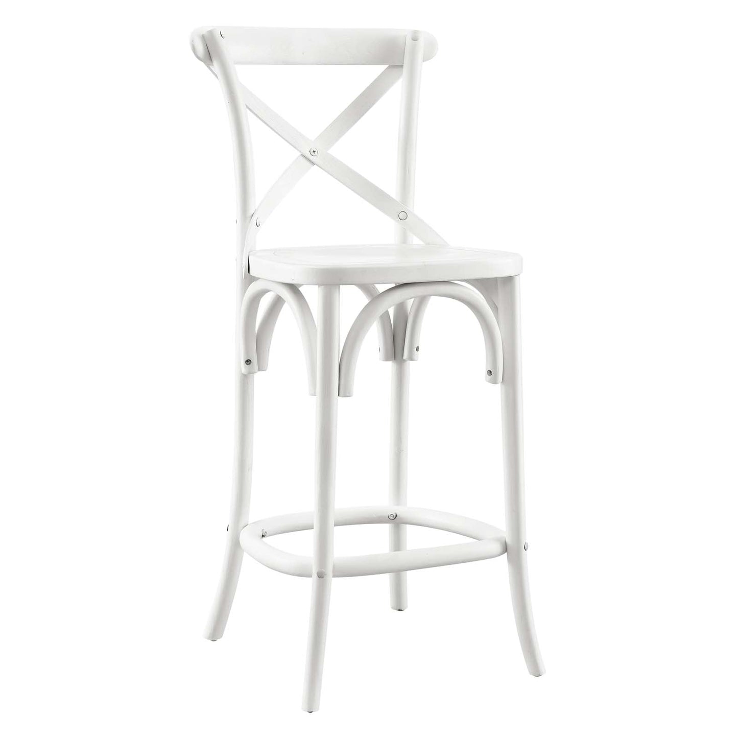 Gear Counter Stool White EEI-5562-WHI