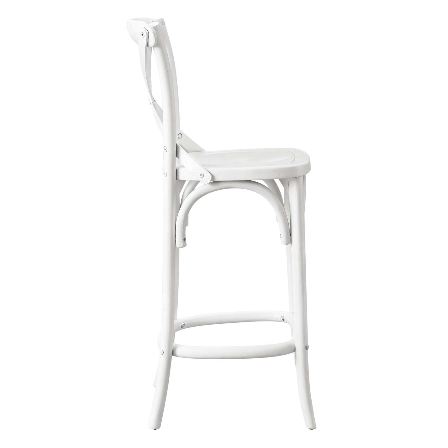 Gear Counter Stool White EEI-5562-WHI