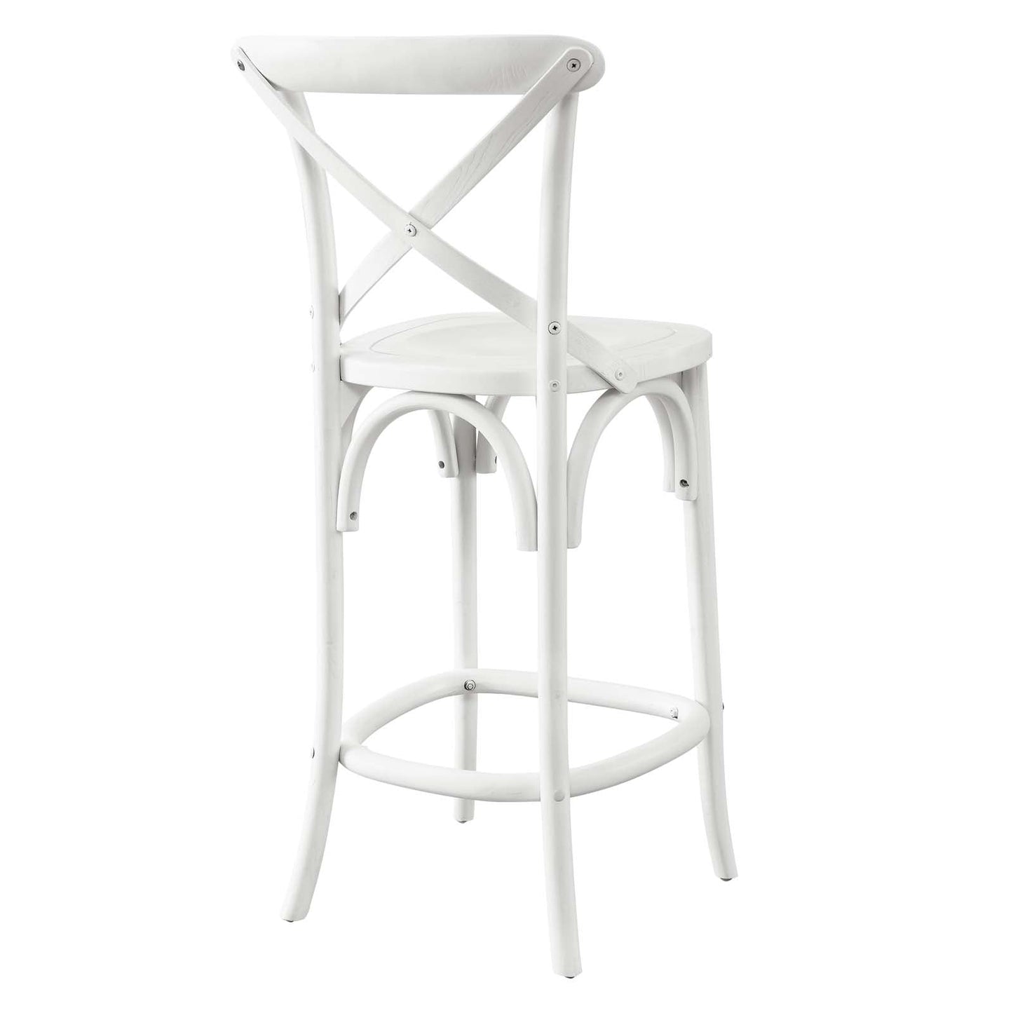 Gear Counter Stool White EEI-5562-WHI