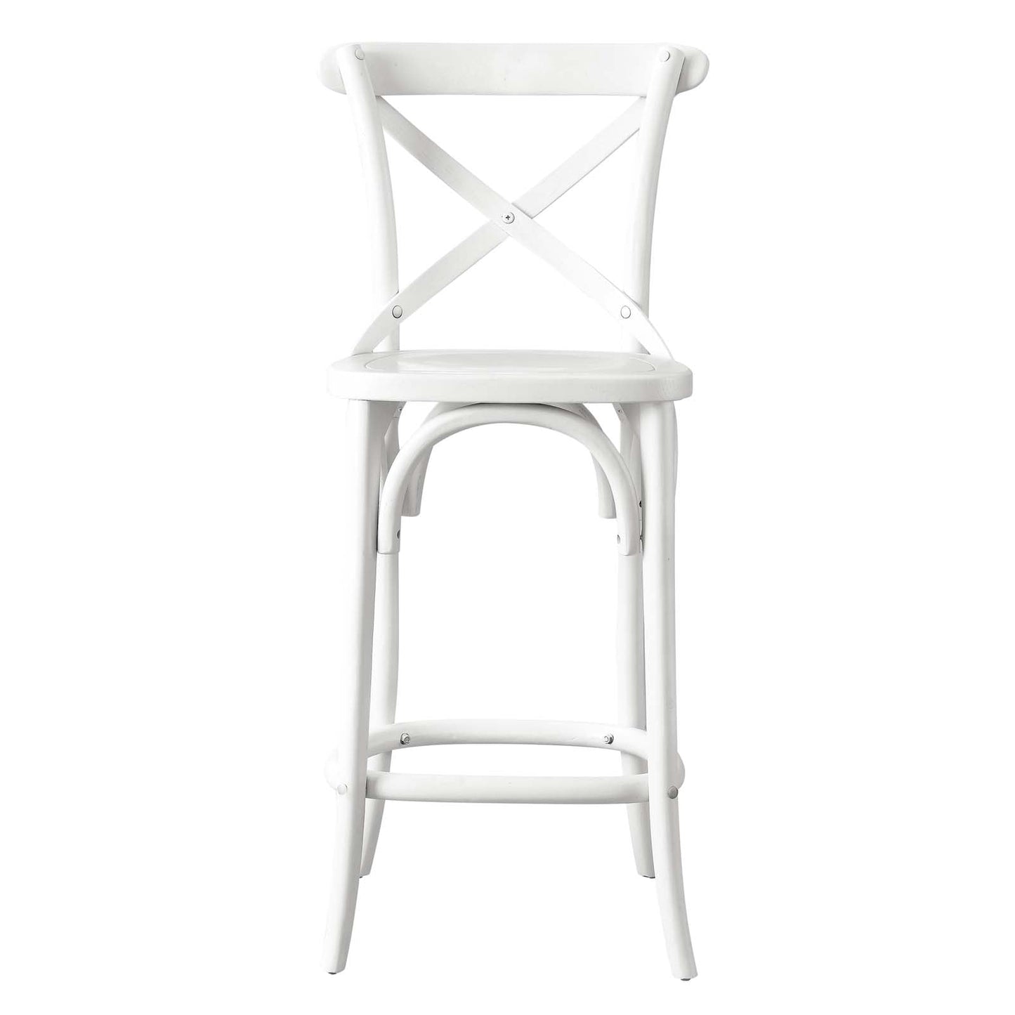 Gear Counter Stool White EEI-5562-WHI