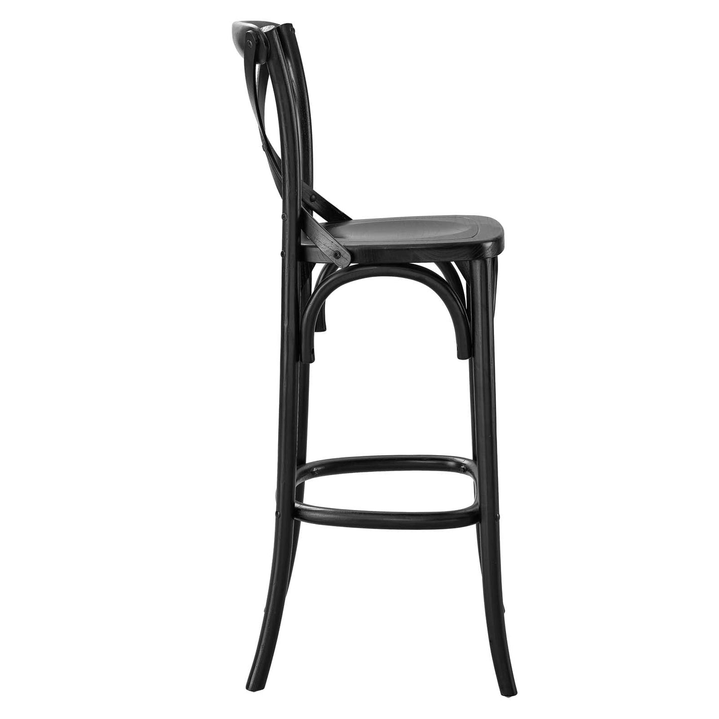 Gear Bar Stool Black EEI-5563-BLK