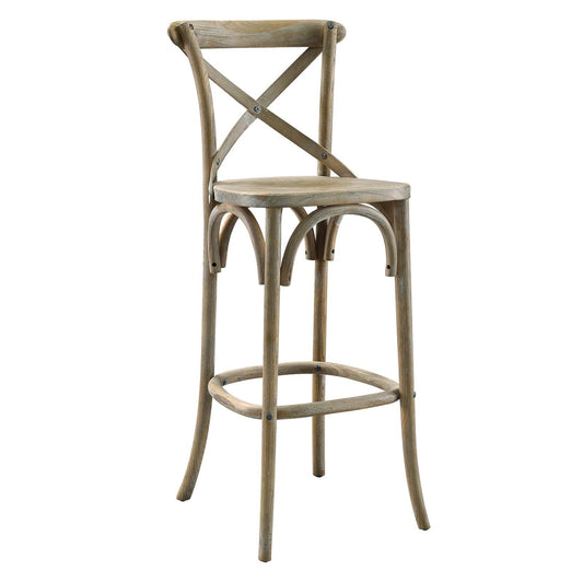 Gear Bar Stool Gray EEI-5563-GRY