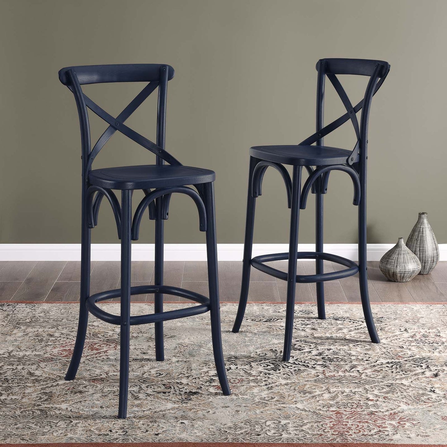 Gear Bar Stool Midnight Blue EEI-5563-MID