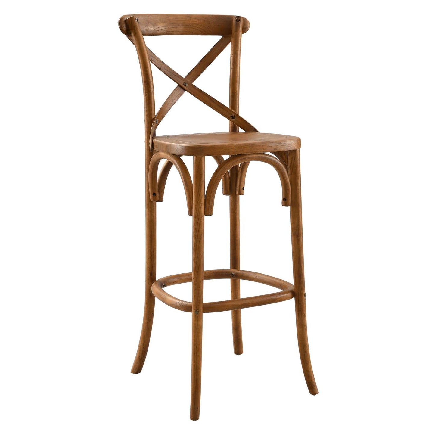 Gear Bar Stool Walnut EEI-5563-WAL