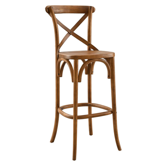 Gear Bar Stool Walnut EEI-5563-WAL