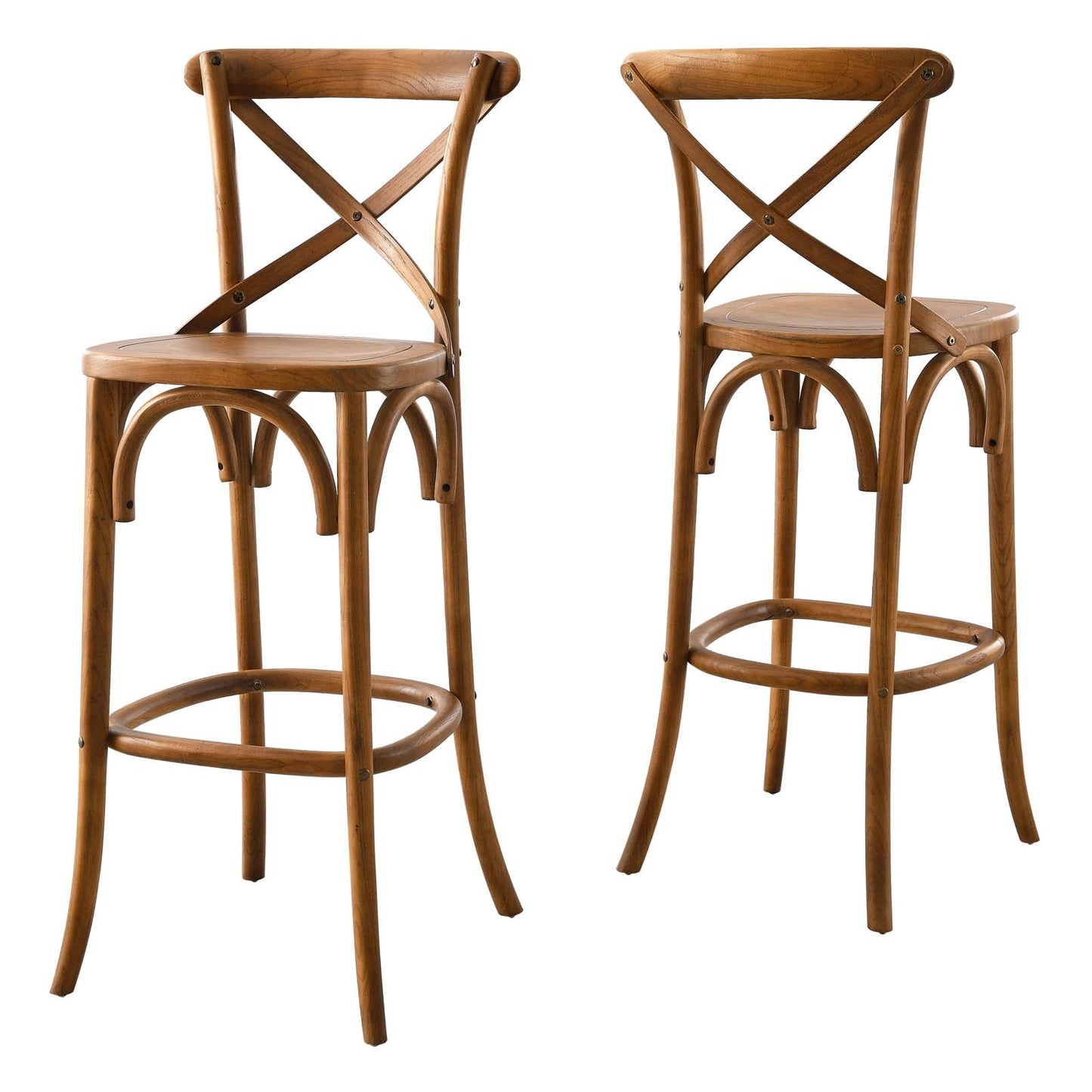 Gear Bar Stool Walnut EEI-5563-WAL