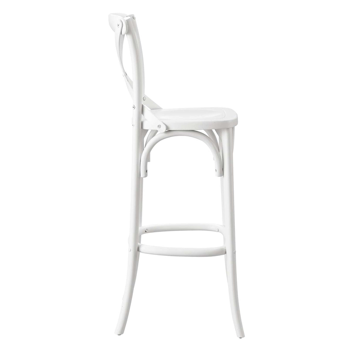 Gear Bar Stool White EEI-5563-WHI