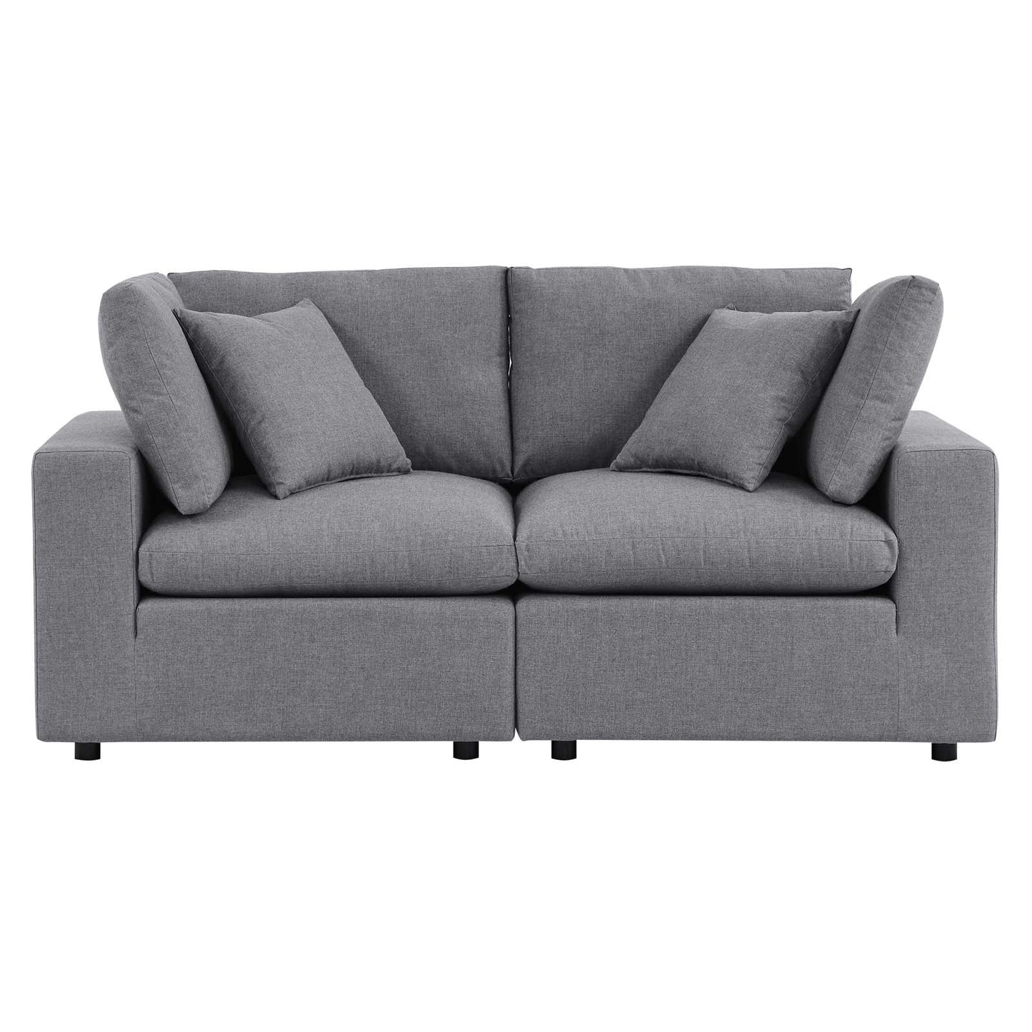 Commix Sunbrella® Outdoor Patio Loveseat Gray EEI-5577-SLA