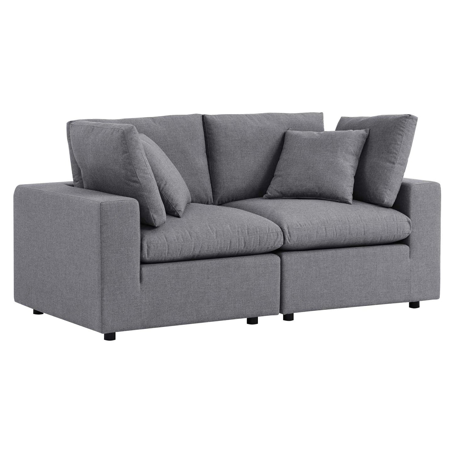 Commix Sunbrella® Outdoor Patio Loveseat Gray EEI-5577-SLA