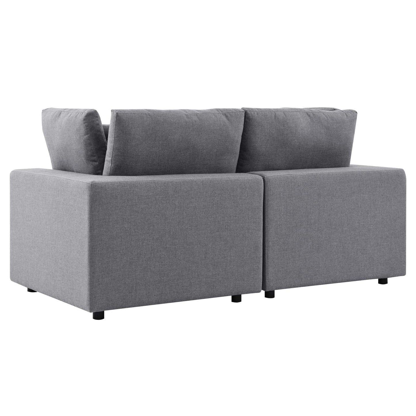 Commix Sunbrella® Outdoor Patio Loveseat Gray EEI-5577-SLA