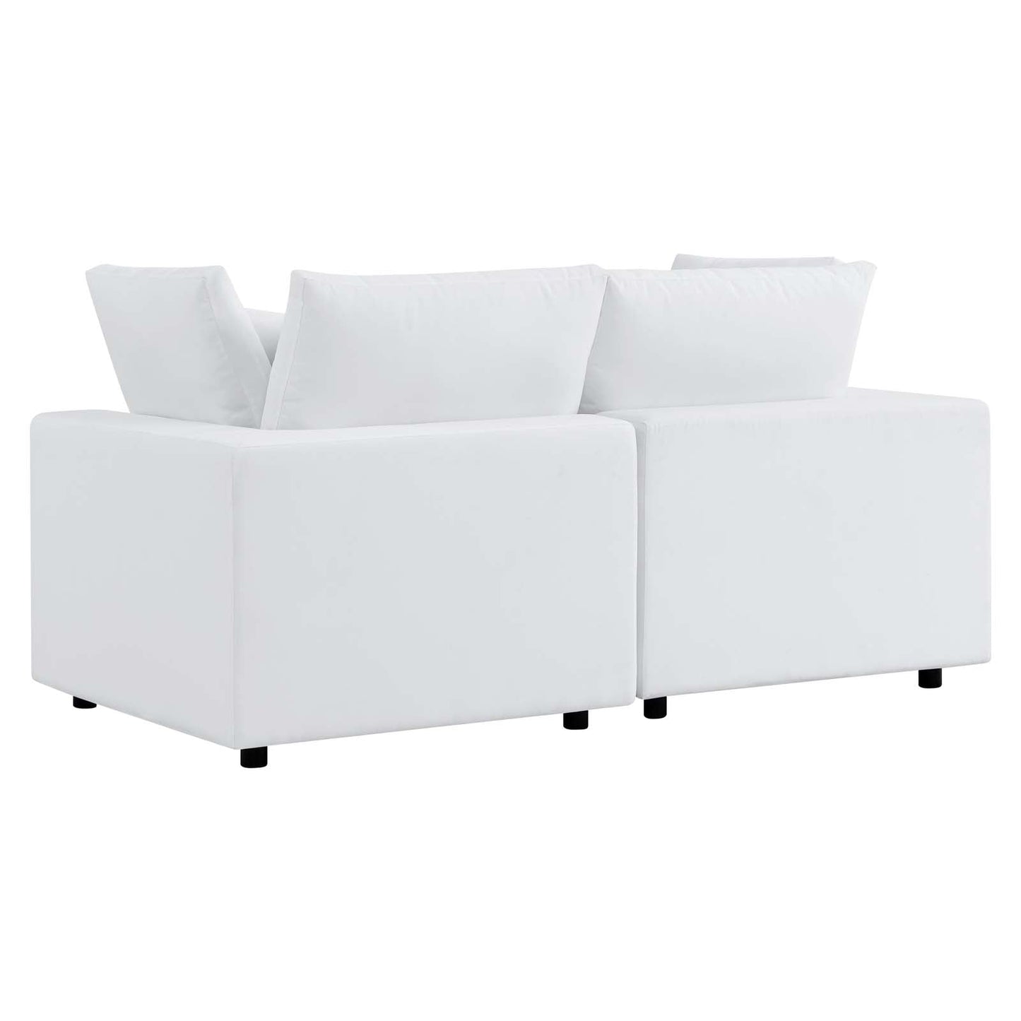 Commix Sunbrella® Outdoor Patio Loveseat White EEI-5577-WHI