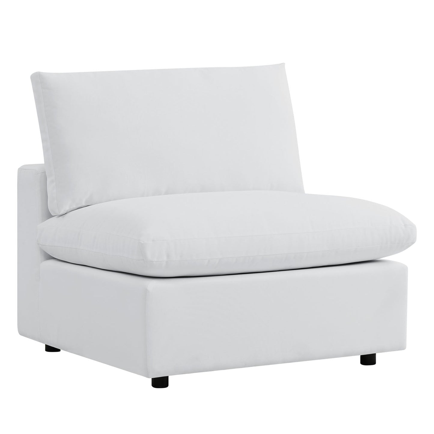 Commix 5-Piece Sunbrella® Outdoor Patio Sectional Sofa White EEI-5584-WHI