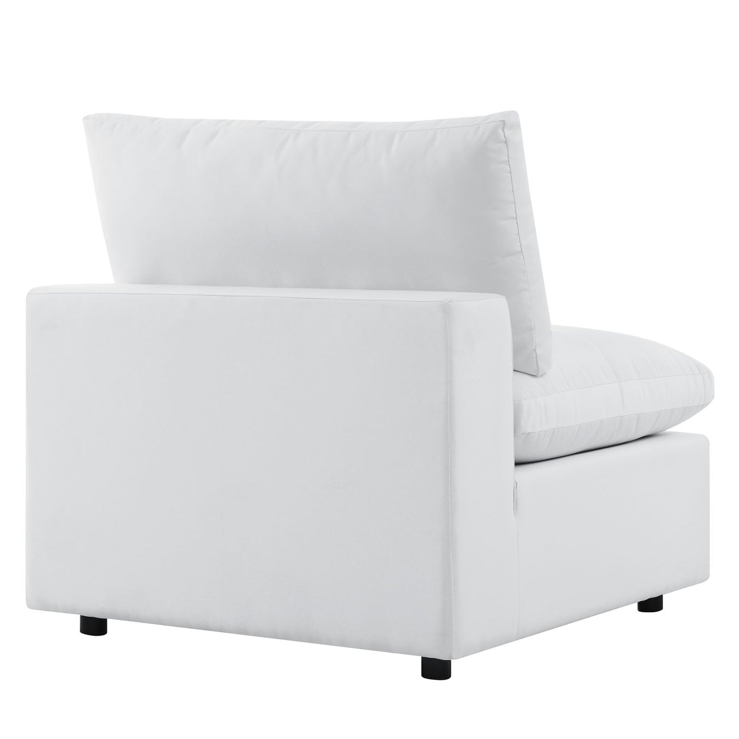 Commix 5-Piece Sunbrella® Outdoor Patio Sectional Sofa White EEI-5584-WHI