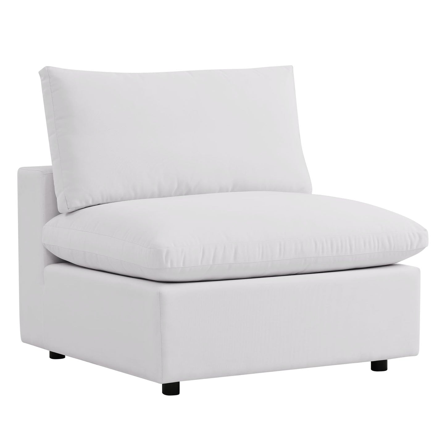 Commix 5-Piece Outdoor Patio Sectional Sofa White EEI-5587-WHI