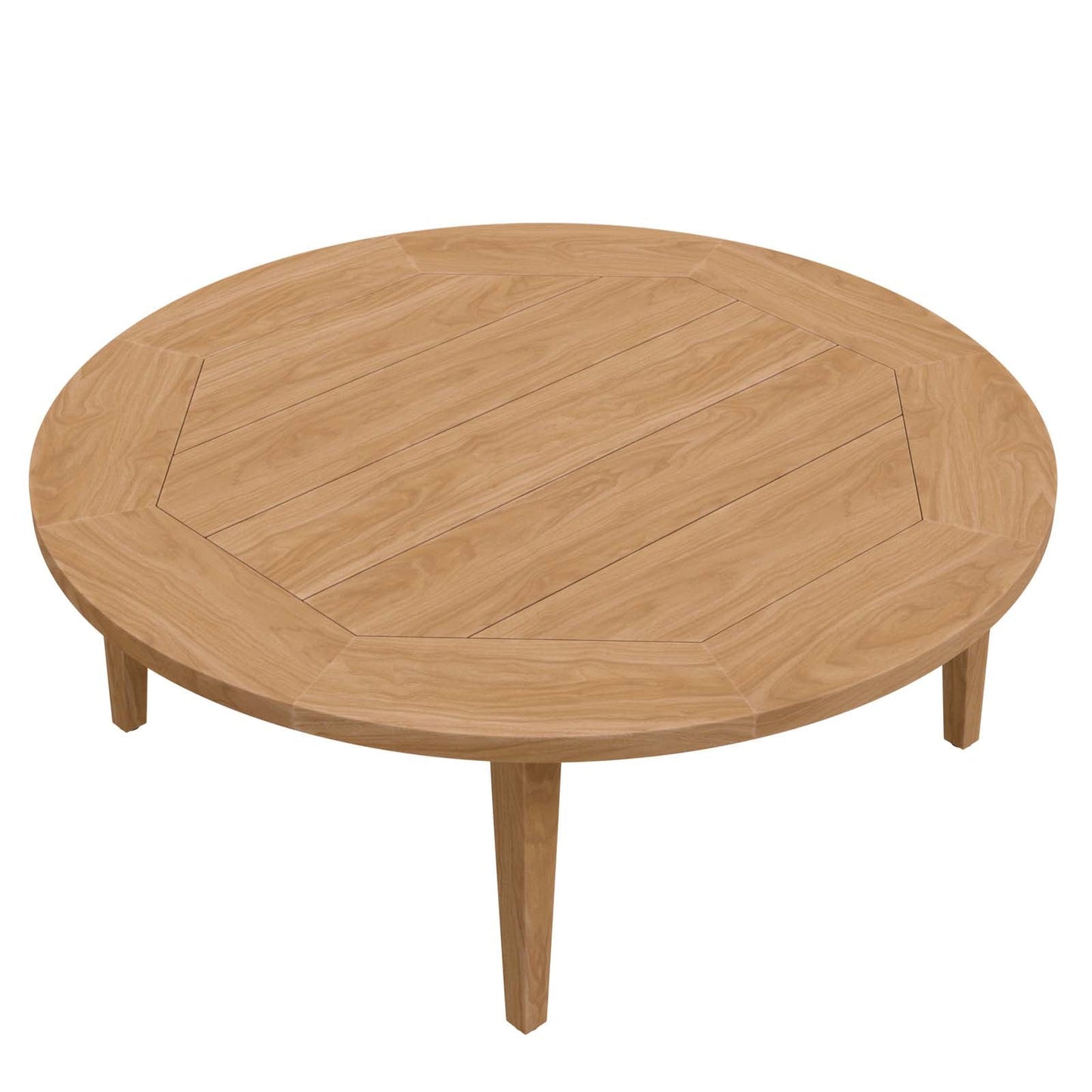 Brisbane Teak Wood Outdoor Patio Coffee Table Natural EEI-5603-NAT