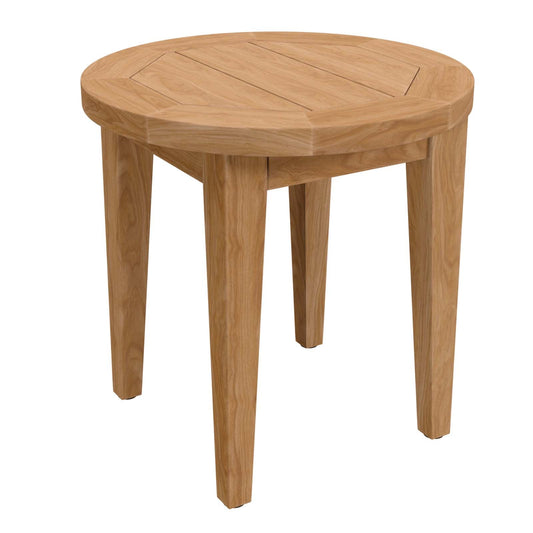 Brisbane Teak Wood Outdoor Patio Side Table Natural EEI-5604-NAT