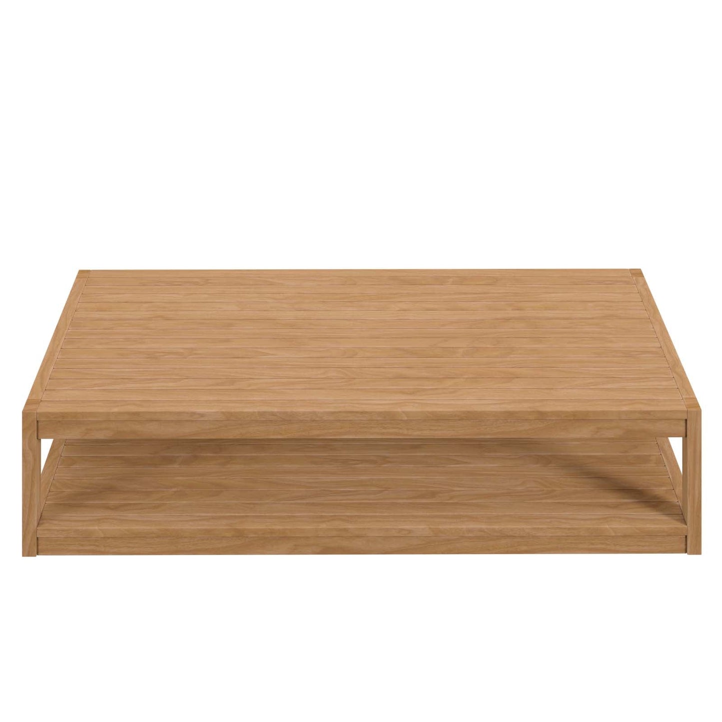 Carlsbad Teak Wood Outdoor Patio Coffee Table Natural EEI-5608-NAT