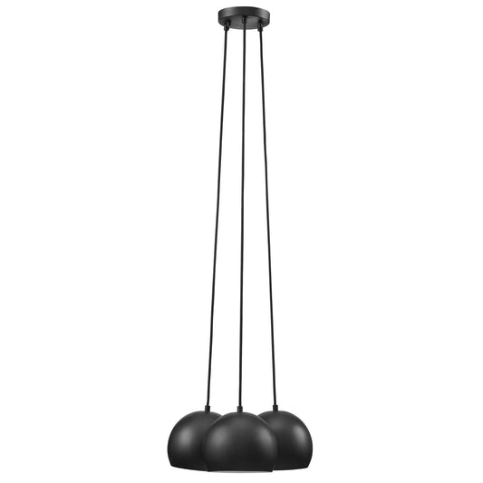 Chalice 3-Light Metal Pendant Black EEI-5614-BLK